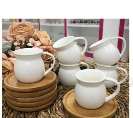 

Набор из 6 роскошных фарфоровых кофейных чашек Perotti