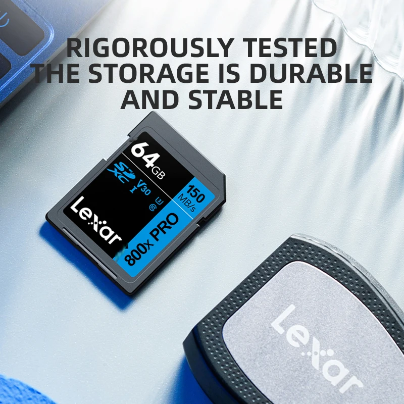 SD-карта Lexar 800X PRO 32 ГБ64 ГБ128 ГБ256 ГБ, 150 МБс, высокоскоростная карта памяти класса 10, 4K V30 для камер, зеркальных экшн-камер (art.: 3920d2fd68282) - 3920d2fd68282