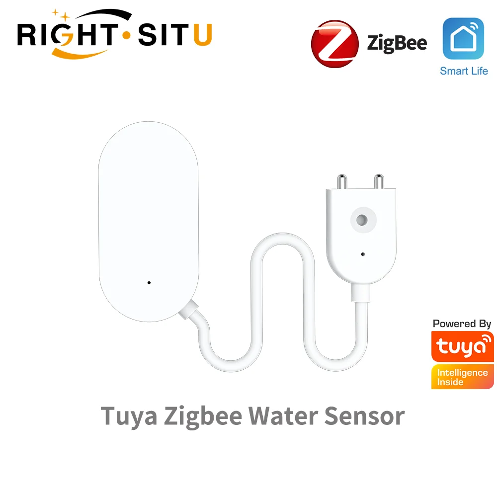 Датчик утечки воды Tuya Zigbee датчик для умного дома | Безопасность и защита