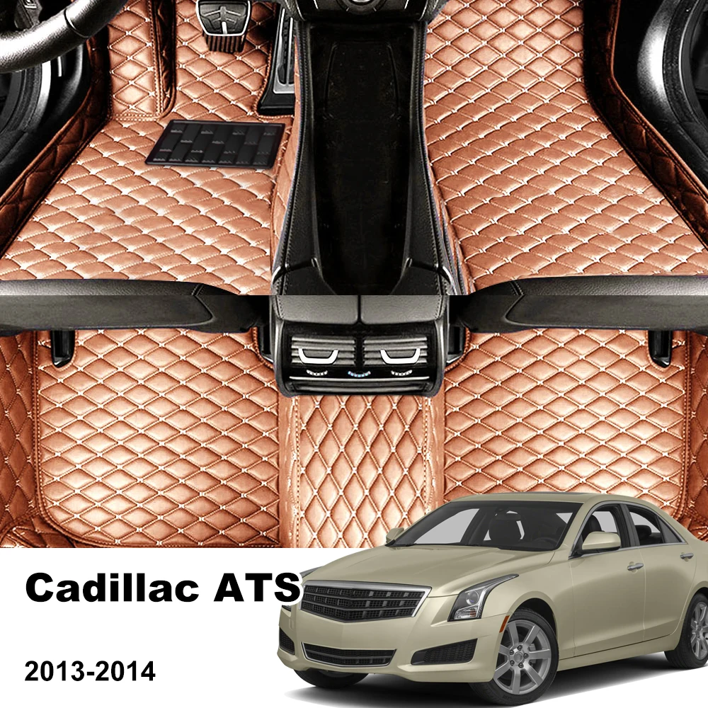 

Car Floor Mats For Cadillac ATS 2013-2014 Floor Leather Waterproof Accessories Cover Auto Carpets Floor Liners