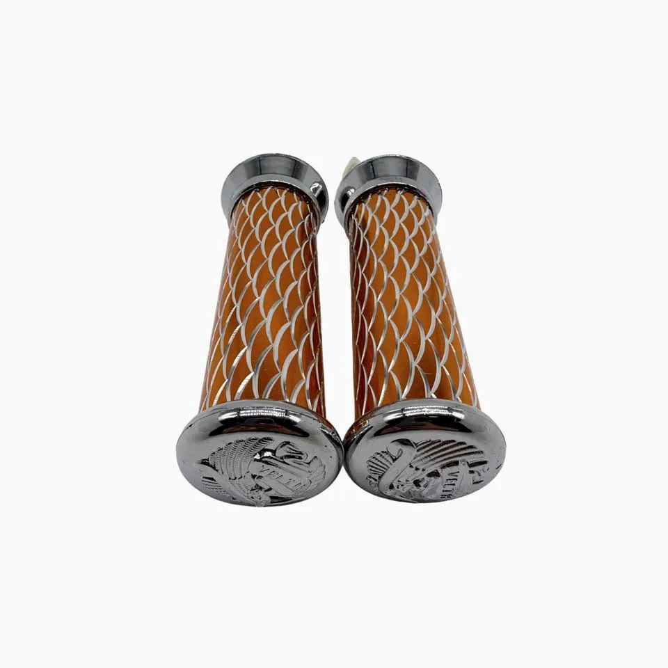 Ручки руля на мотоцикл: Иж Ява Восход Минск (декоративная желтый металл)