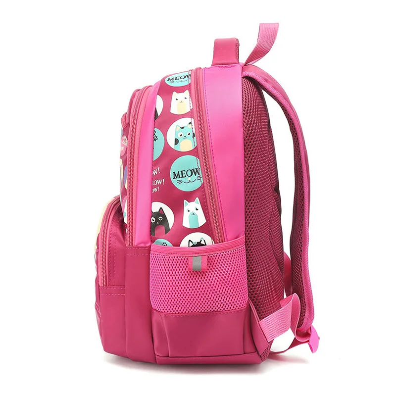 SKAEFIO 1-3-6 Grade Children's School Bags For Teenage Child Girls Boy's Kids Backpacks Students Y2k Pokemon With Pack Support