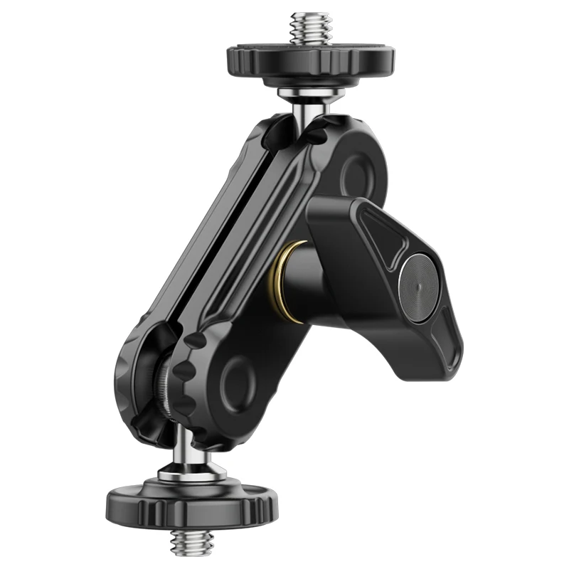 

Ulanzi R102 Metal Double Ball Heads with 360° 1/4'' Screw Mount Magic Arm Holder for Mount DSLR Camera Monitor Video Light Mic