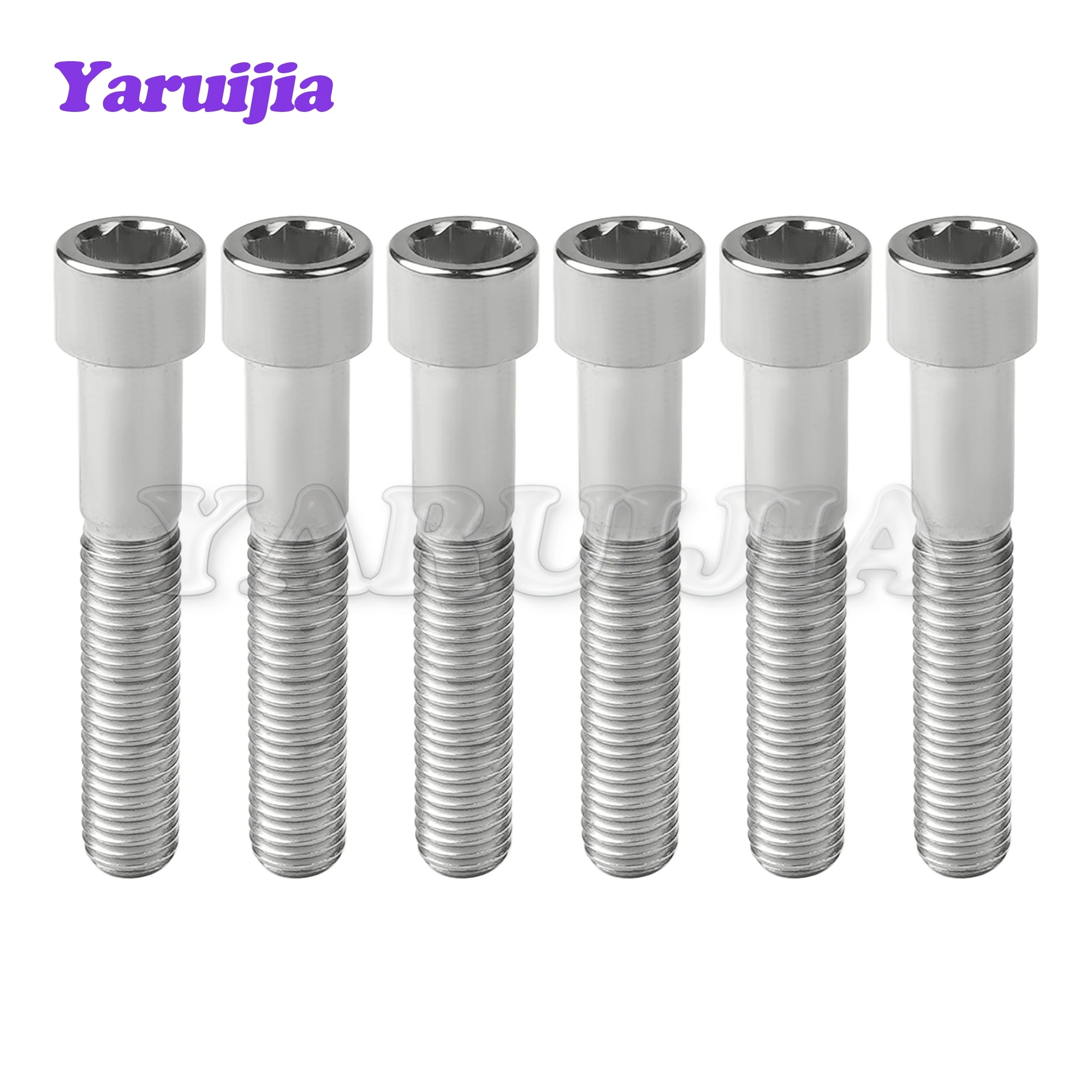 

Титановый болт Yaruijia M7/M8x10/15/20/25/30/32/35/40/43/45/45/50/60/70 мм, шестигранные винты для фиксации штока велосипеда часть