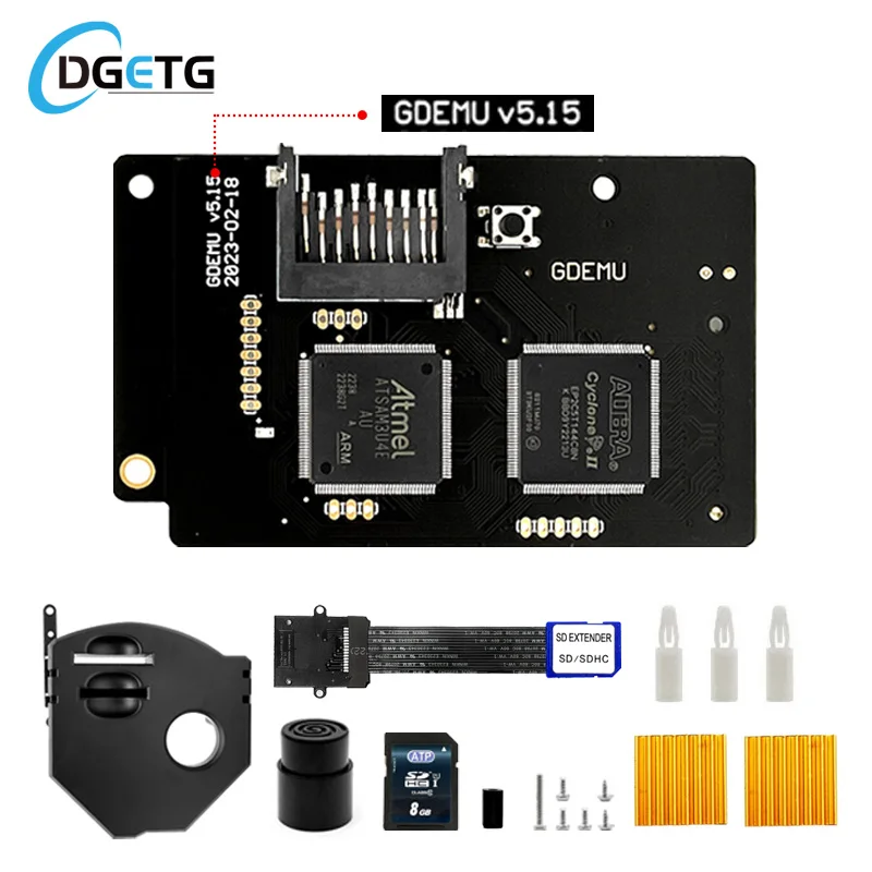 

Gdemu V5 15 for SEGA Dreamcast Optical Drive Emulation Board Remote Card Mount Kit for DC VA1 Console with SD Extension Cable