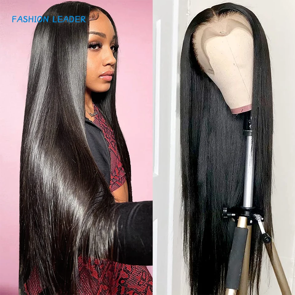 

Парик из человеческих волос с прозрачной кружевной передней частью 13x6, бразильские прямые парики из человеческих волос на сетке для черных женщин, человеческие волосы плотностью 180
