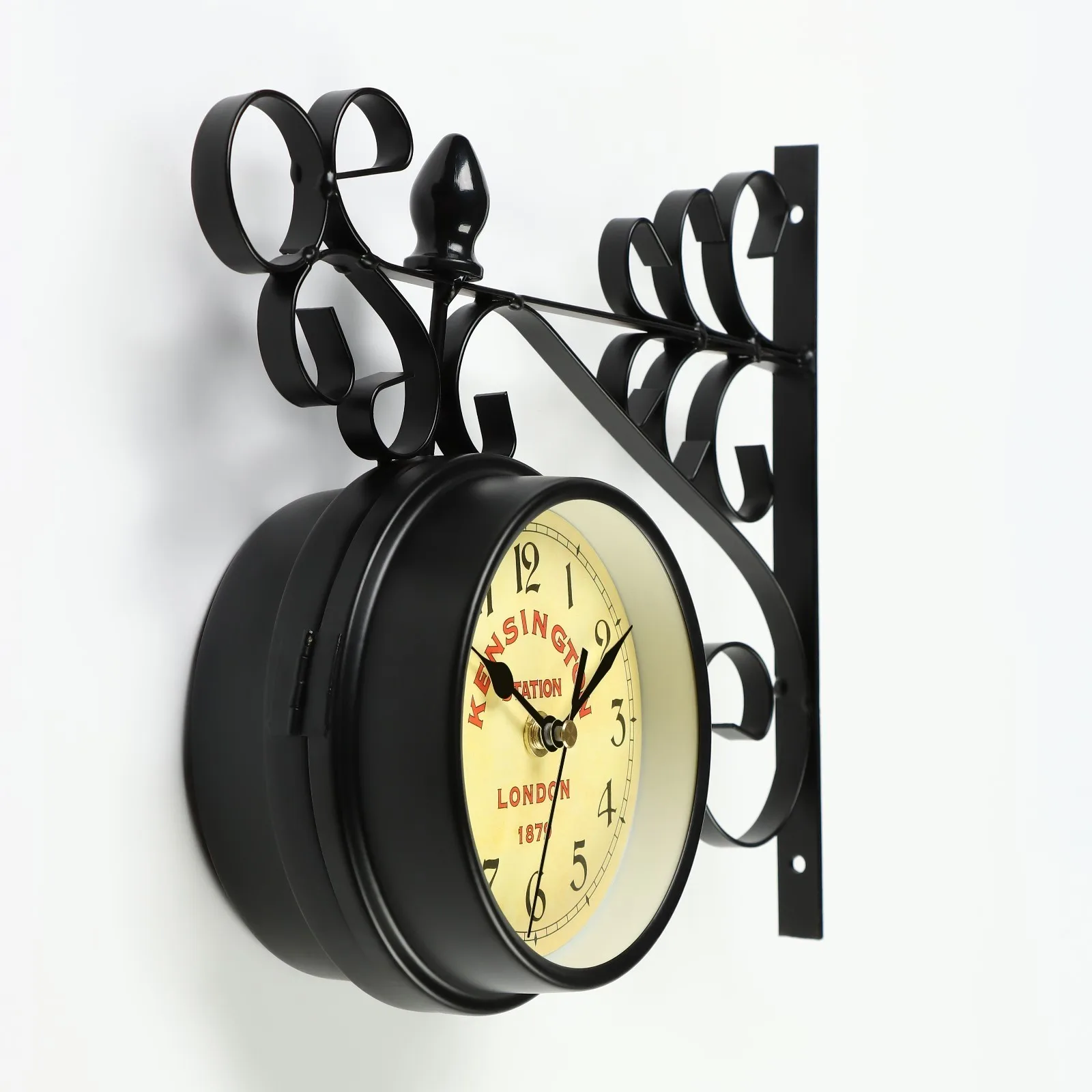 Часы настенные двусторонние на подвесе &quotТактоо&quot плавный ход 24 х 30 см