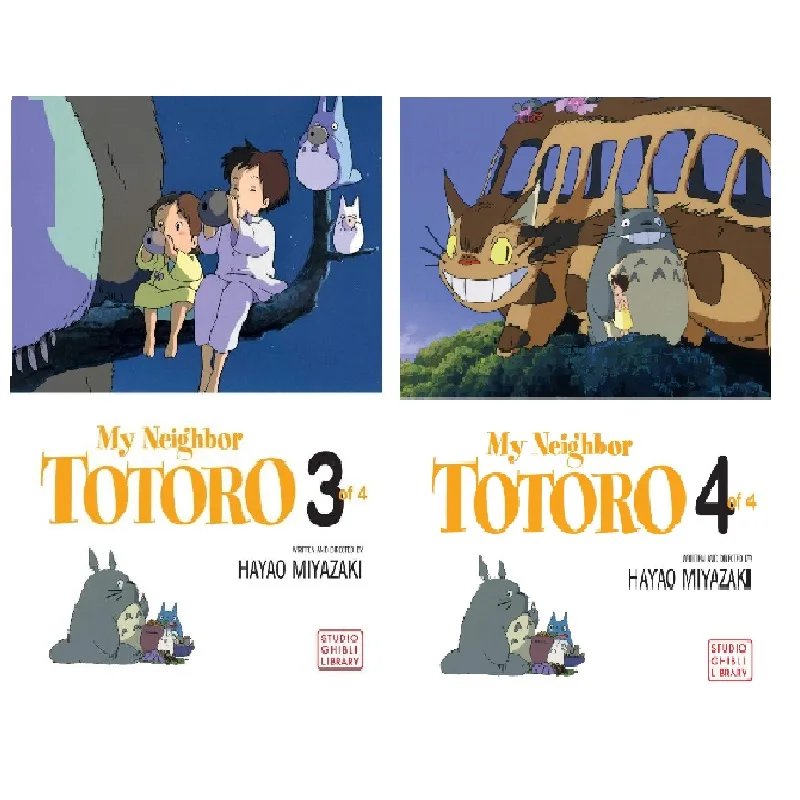 

Фильм Мой сосед Тоторо, комикс, том 3, Том 4, книга мангаса на английском языке, тетрадь для подростков и взрослых из мультфильма, аниме, история анимации, книга либрос