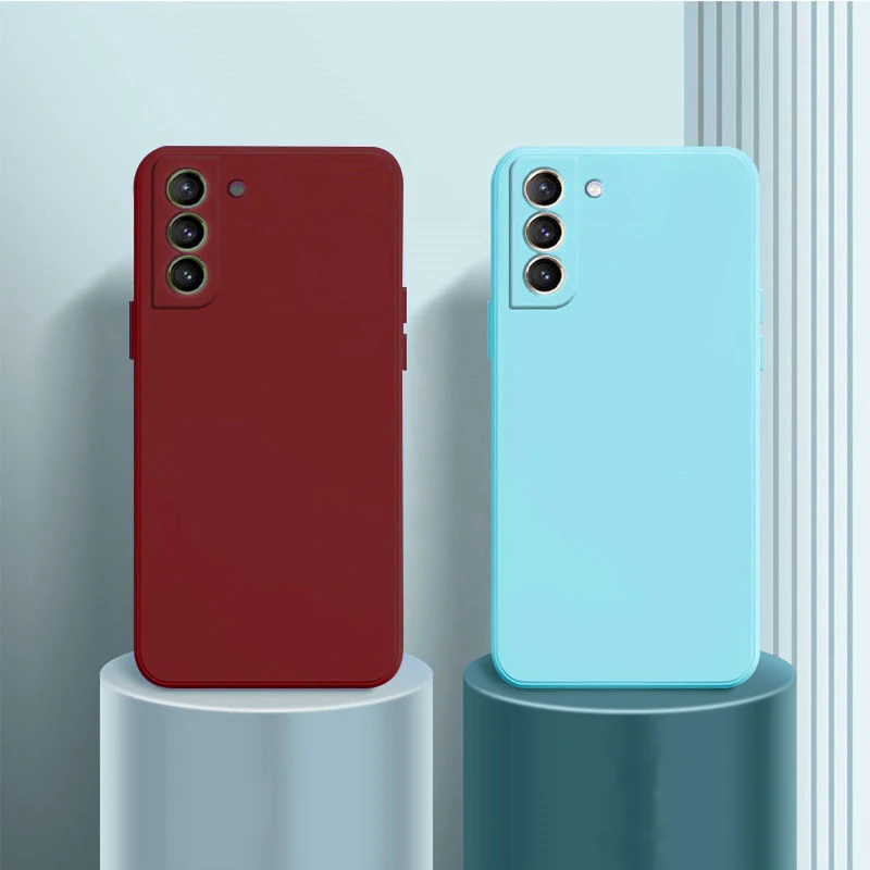 

Official Square Liquid Silicone Case For Samsung Galaxy S21 S22 Ultra S10 S20 FE A72 A71 A73 A53 A51 A52 4G 5G A33 A32 A31 Cover