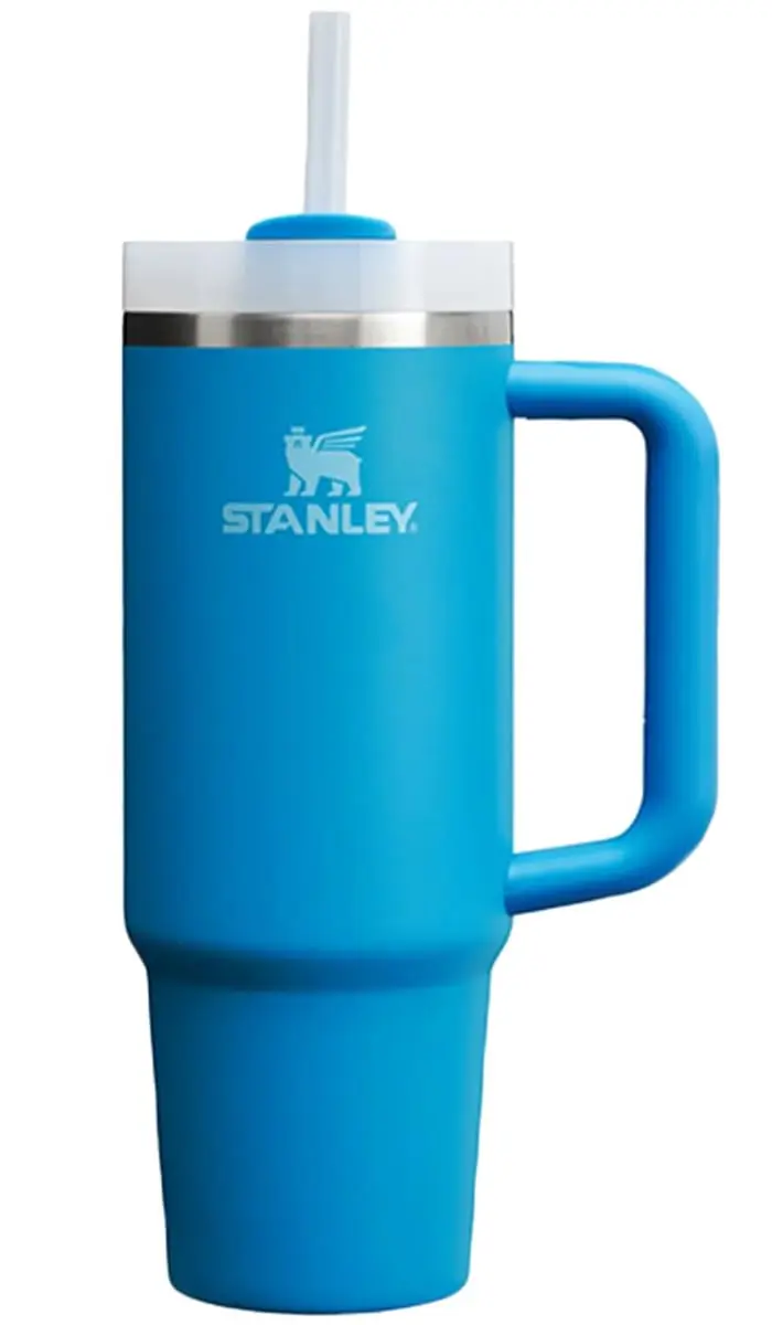 Кружка для воды STANLEY Vacuum Slim Quencher AZURE H2.0 0 88 л 10-11825-169 (синяя/БЕЛАЯ) |