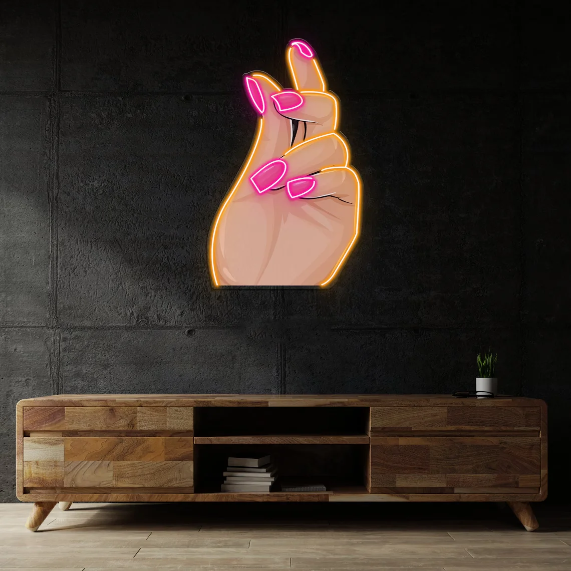 Неоновая вывеска для ногтей в стиле поп-арт шикарная неоновая студийной