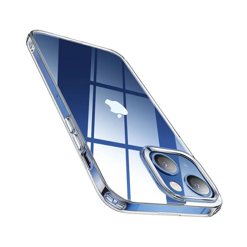 

Clear Case For iPhone 12 13 11 Pro XS Max XR X Soft TPU Silicone Ultra Thin 8 7 6 Plus 13