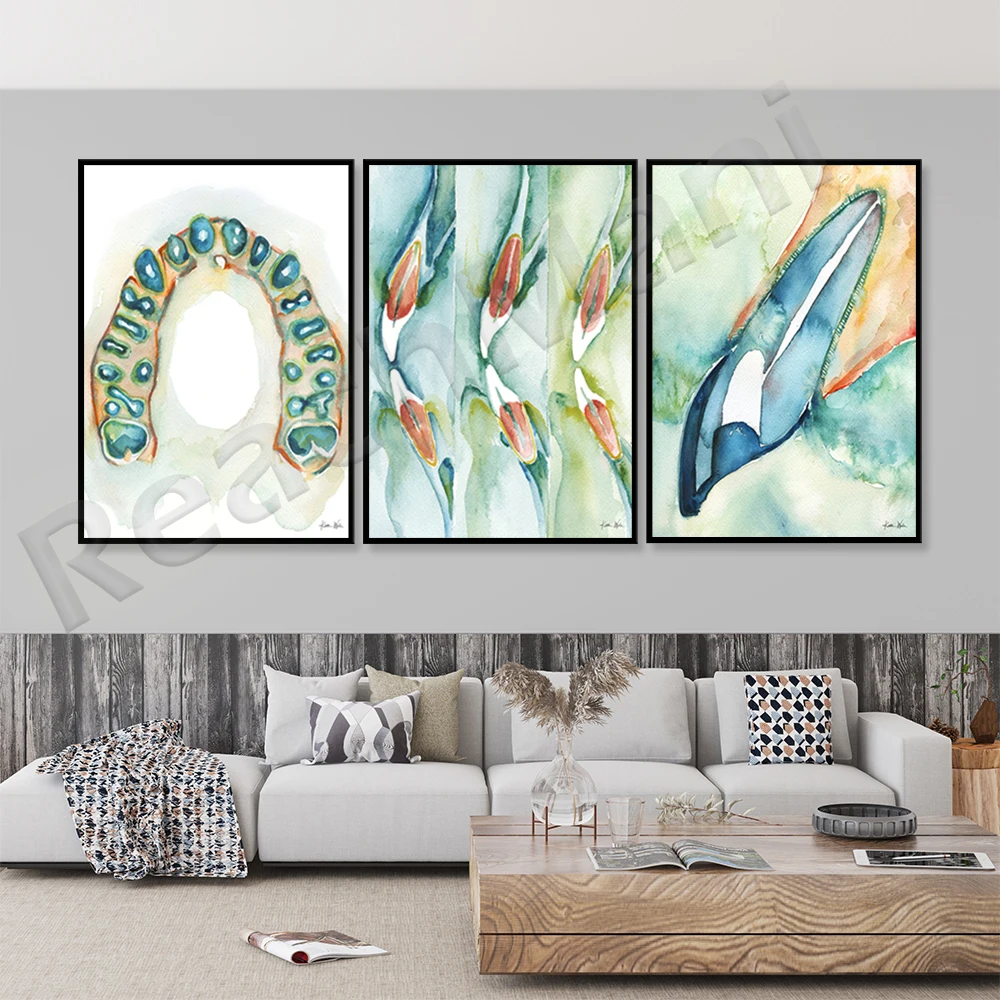 

Cone Beam Prints - Dental Art - Teeth Watercolor Prints - Dentist Anatomy - Dental Office Art Deco Posters