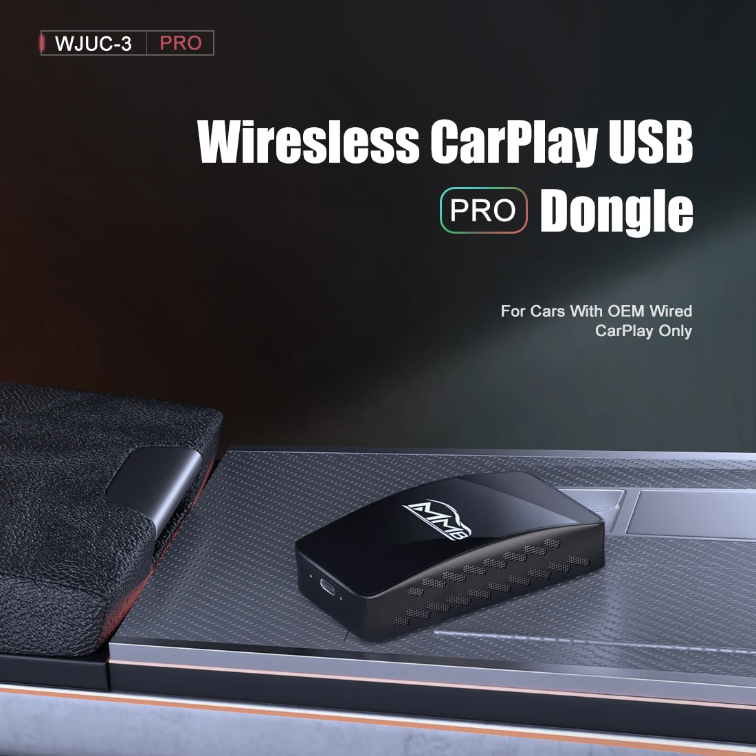 

MMB Wireless Carplay Adapter Android 11 RK3318 OEM Wired To Wireless Carplay Android Auto Mirroring USB Dongle Plug And Play Box