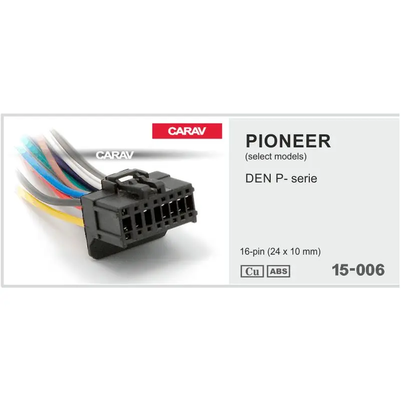 Разъём для автомагнитолы Pioneer DEH P-series 16-pin CARAV 15-006 |