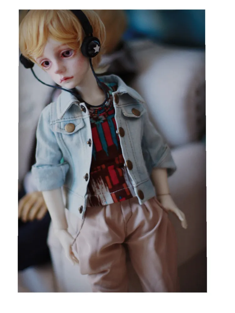 Джинсовая куртка верхняя одежда для шарнирных кукол 1/4 MSD 1/3 SD10 SD13 CMb208