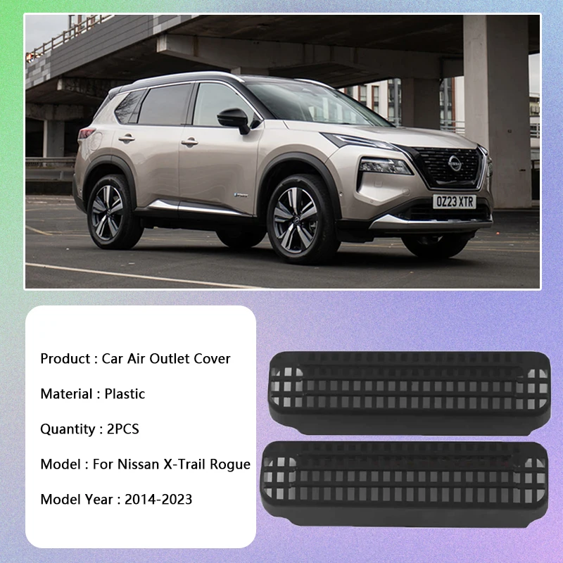 Для Nissan X-Trail Rogue T32 T33 2014 ~ 2023 автомобильные крышки воздуховыпускного отверстия