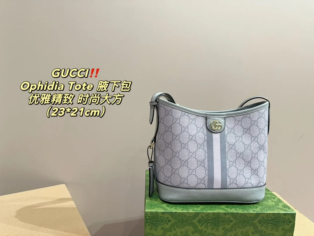 точная копия 1:1 Сумка Ophidia Tote Подмышечная Сумка-ведро В Стиле Gucci Сумка-тоут Через