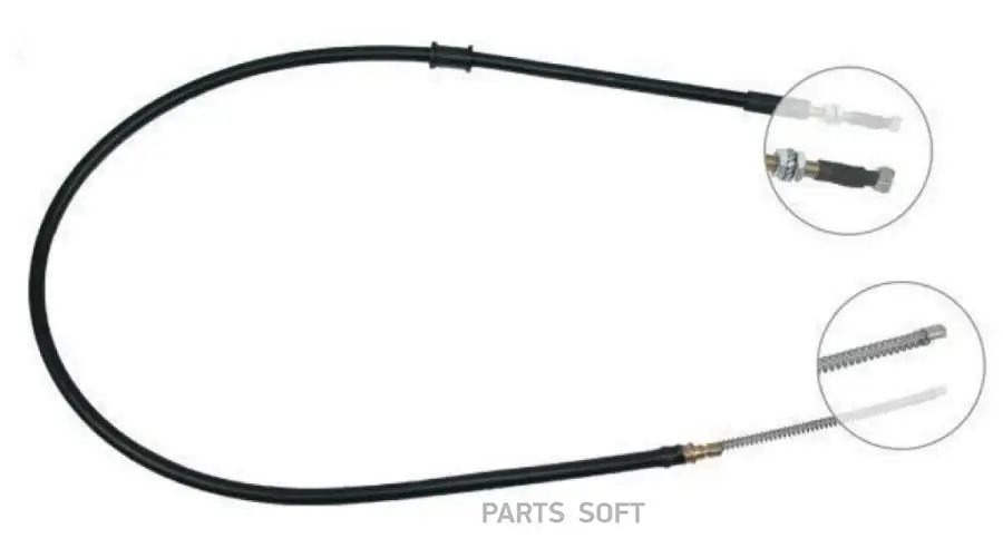 ABS K14168 Трос тормоза ручного