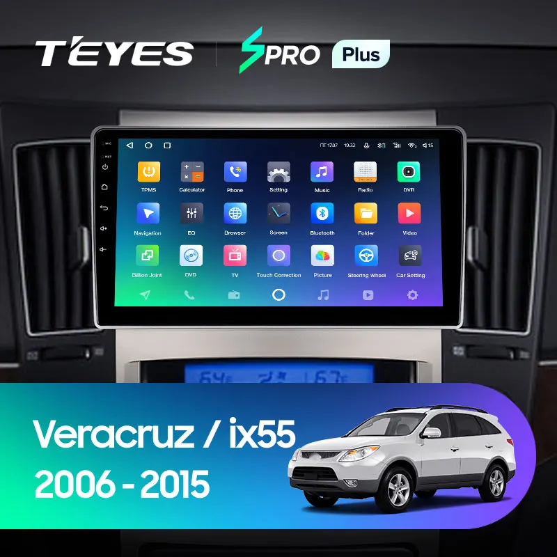 TEYES SPRO Plus Штатная магнитола For Хендай Веракруз 1 Ай Икс 55 EN Hyundai Veracruz ix55 2006 - 2015 Android 10