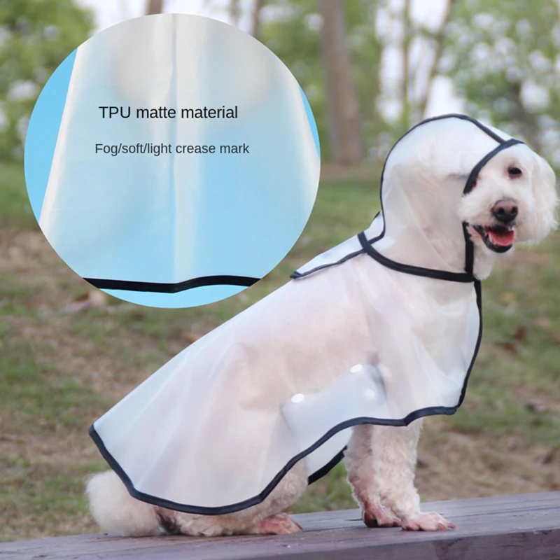 

Dog Raincoat Hooded for Small and Medium Dogs Pet Cape Supplies Waterproof Clothes Baby Puppy Apparels York Breeds Coat Cloak