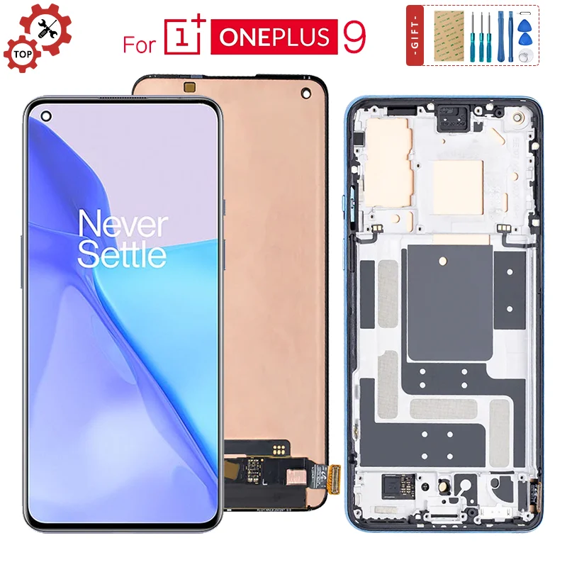 

Оригинальный ЖК-дисплей 6,55 "Fluid AMOLED для OnePlus 9, фотодисплей для OnePlus 9 1 + 9 LE2113 LE2111 LE2110 LCD