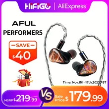 HiFiGO AFUL Performer 5 / Performer5 1DD+4BA In-Ear Monitors Earphones Best Wired Hybrid Driver Headphone HiFi Stage Studio IEMs