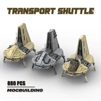 moc star movie space transport shuttle building blocks technology bricks set assembling model toys for children kids gift