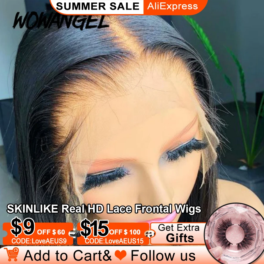 Парики на сетке из натуральных волос без клея 13x4 |