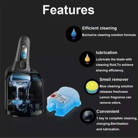 Чистящий картридж для бритвы Braun Shaver Renew для бритвы Braun Shaver с автоматическим центром очистки Clean Stubble Microb