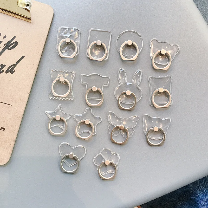 Простой Прозрачный держатель для мобильного телефона с вращением на 360 ° и