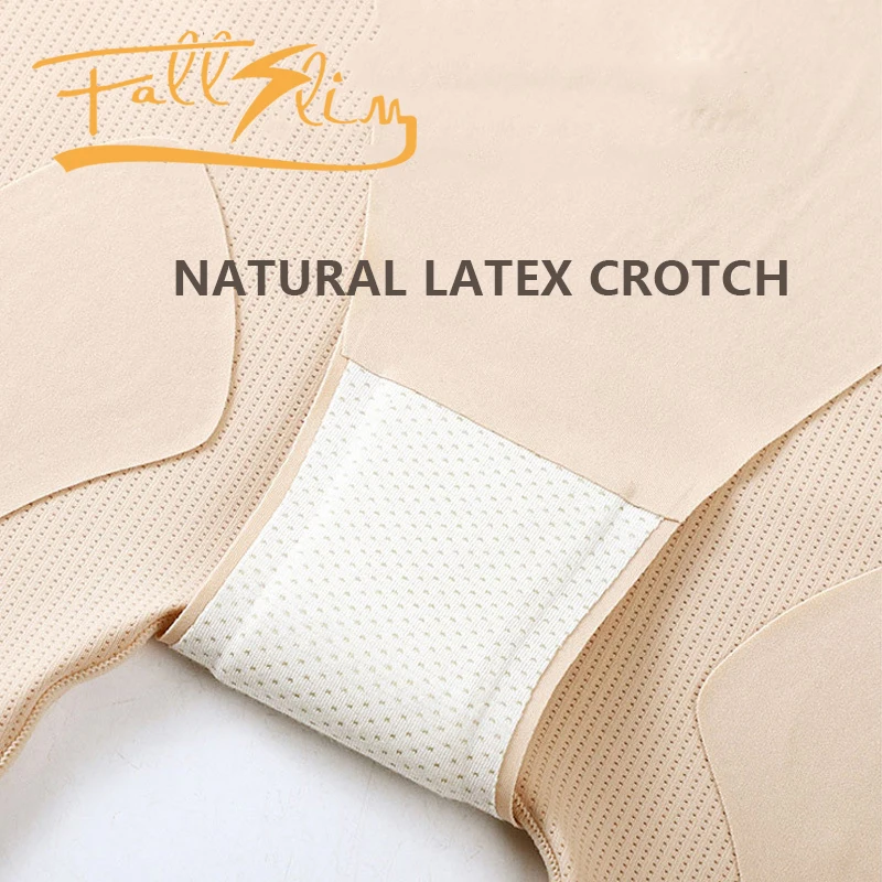 FALLSLIM 5D Latex Hip Lift Flat Belly Panties Postpartum Butt Lift Safety Shorts Slimming Abdominal Waist Trainer Body Shaper
