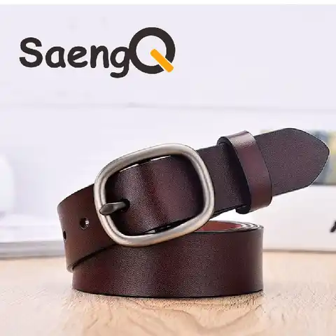 Women's Belt Fashion Women Female Belt Genuine  Leather Belts For Women Female Belt Pin Buckles Fancy Vintage for Jeans