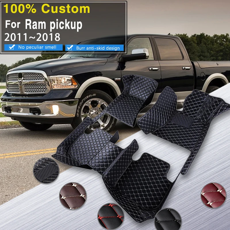 

Car Floor Mats For Dodge Ram 1500 Classic 2500 3500 4000 DS DJ D2 2011~2018 Anti-dirt Mat Full Set Durable Rug Car Accessories