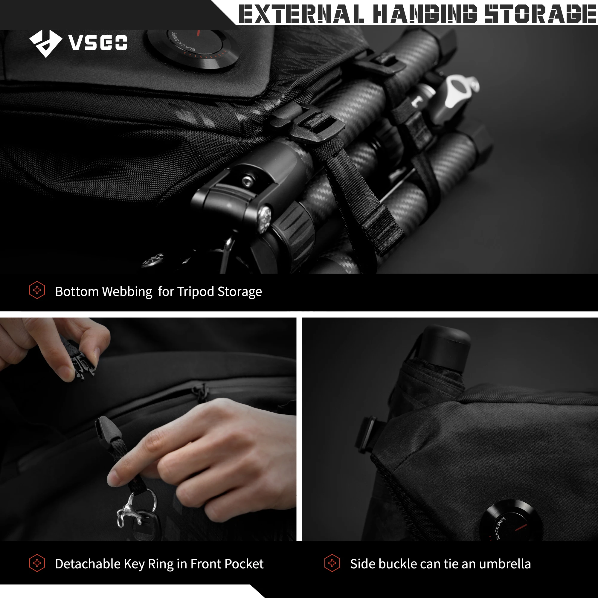 Профессиональная сумка для фотосъемки VSGO нагрудные сумки через плечо мужчин и