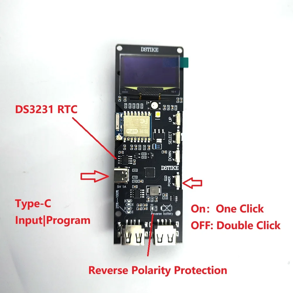 Комплект внешнего аккумулятора DSTIKE Deuather | Макетная плата ESP8266