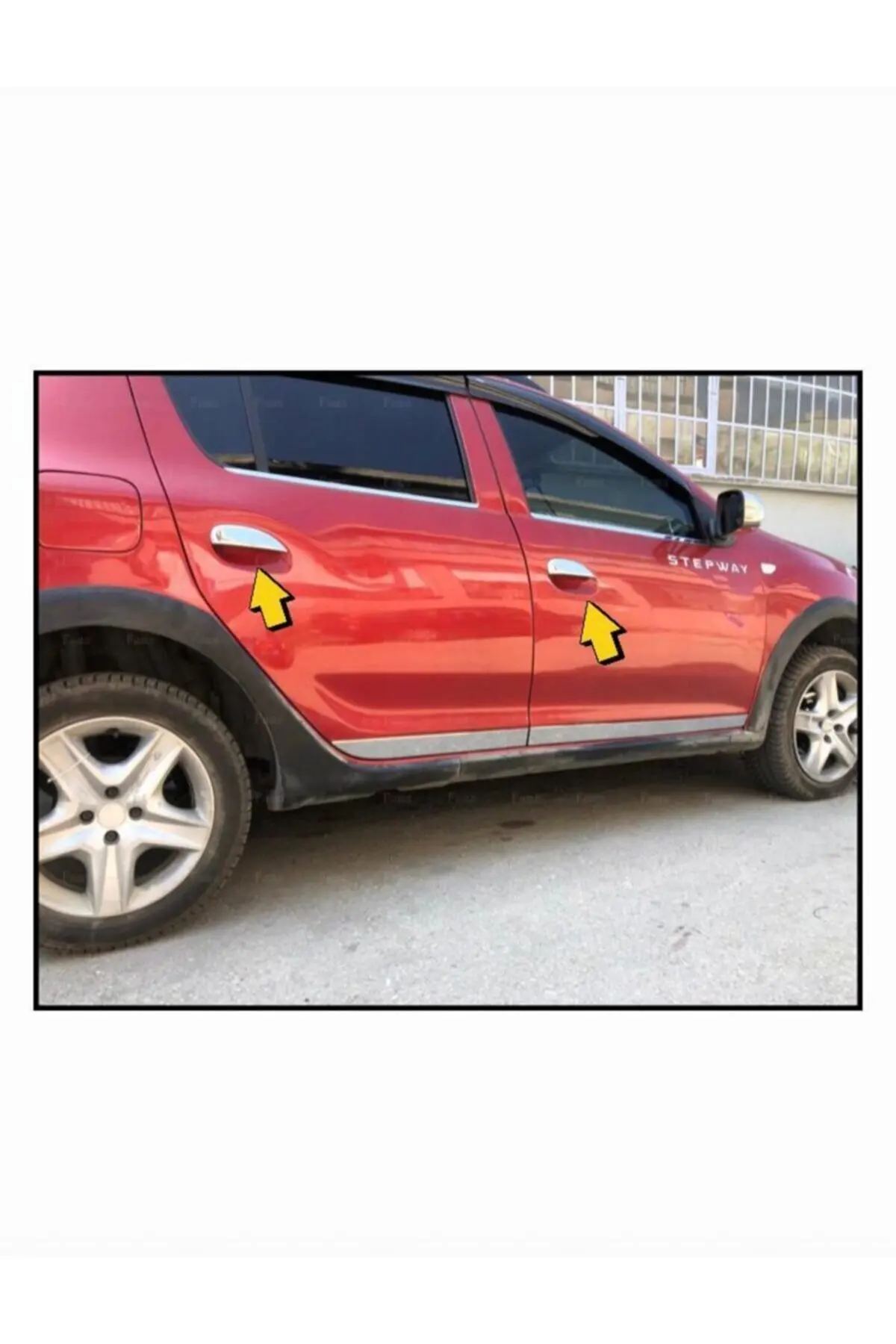 

FOR DACIA SANDERO 2 STEPWAY HB 2012-2020 4 PIECE CHROME DOOR HANDLE-STAINLESS STEEL Car Ornaments Accessorries Wings Spoilers