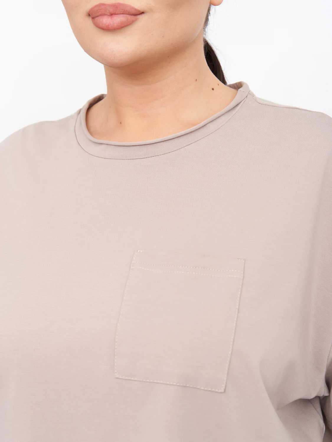 Футболка FU20502BEG18 плюс сайз