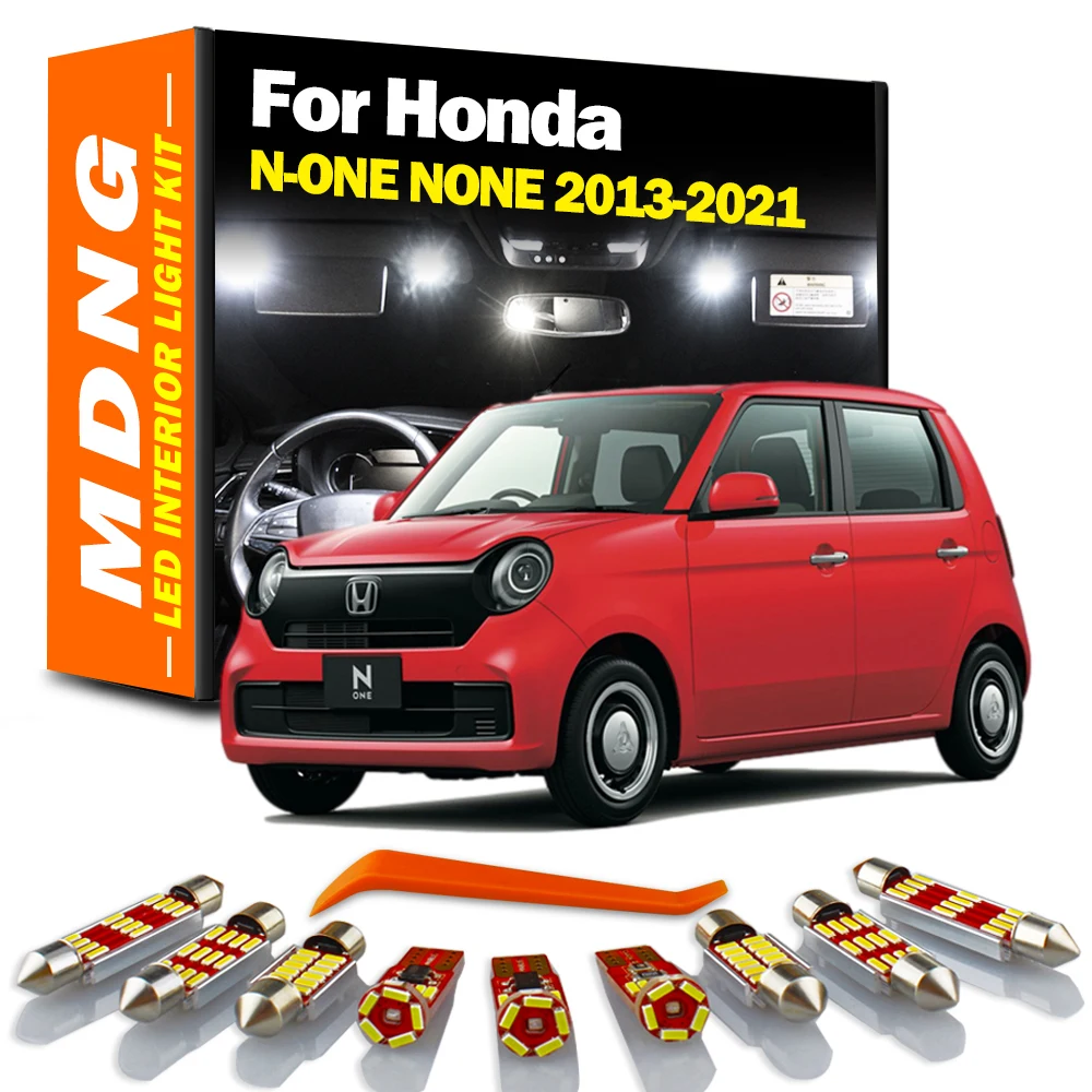 

MDNG, 7 светодиодный т., комплект светодиодного освещения для салона Honda N ONE N-ONE no 2013- 2015 2016 2017 2018 2019 2020 2021 Canbus, автомобильные лампы