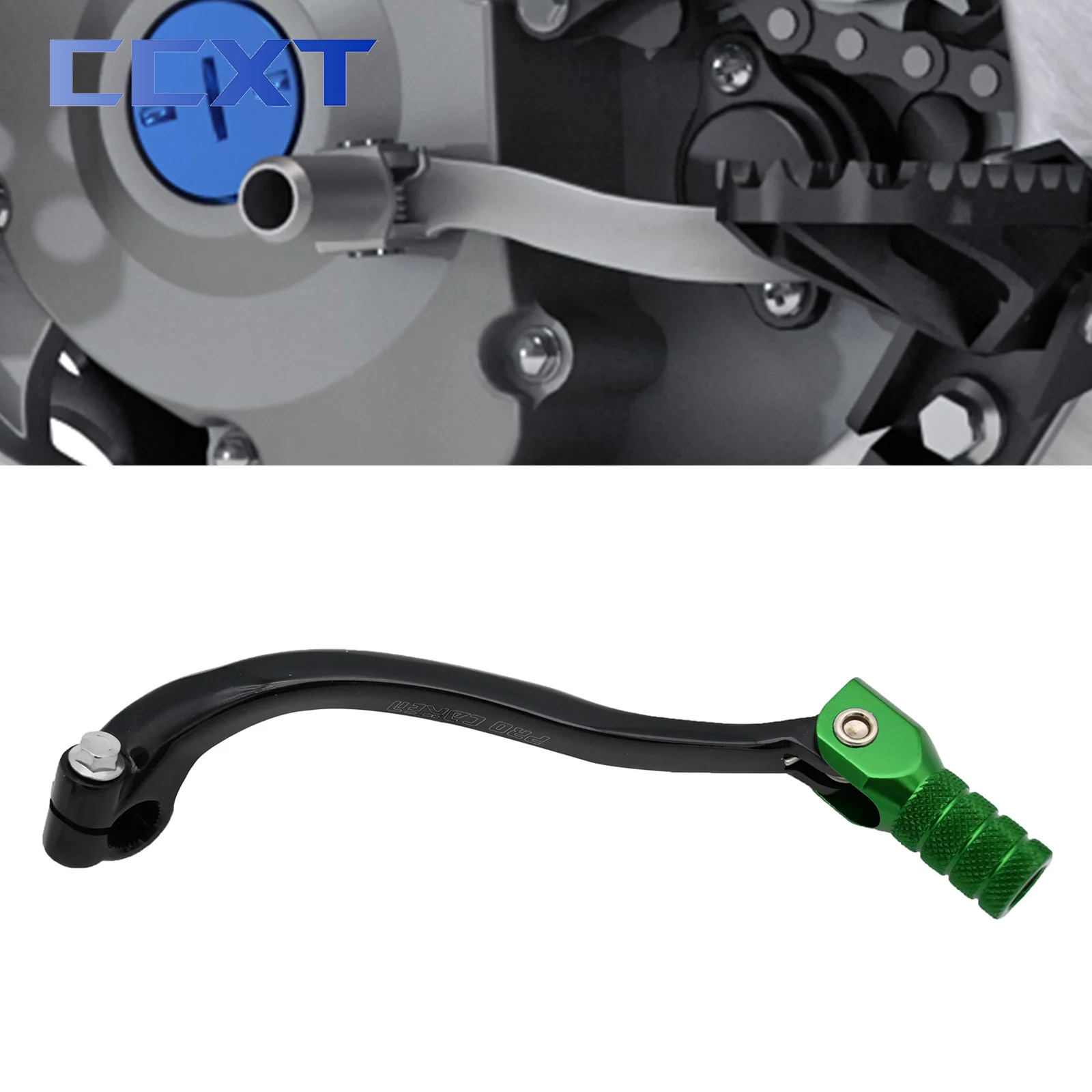 

Алюминиевый складной рычаг переключения передач CNC для Kawasaki KX250F 2006 2007 2008 KXF250 KX 250F KXF 250 Универсальный мотоциклетный