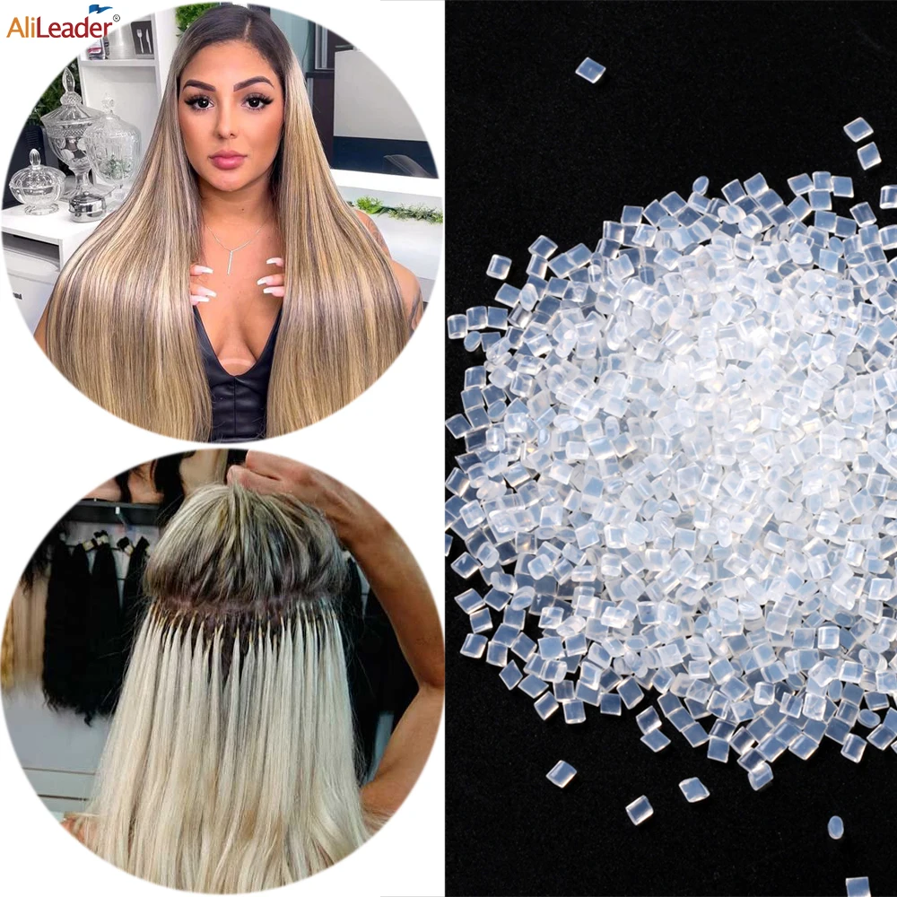 

Hair Extension Keratin Glue Granules Invisible White Hair Keratin For Hair Straightening Salon Hot Glue Sticks