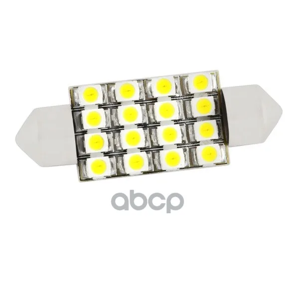 Автолампа Диод T11(C5w) 12v 16 Smd Диода 1-Конт 39мм Белая Skyway Салон, Номер Min2 Skyway арт. S08201161