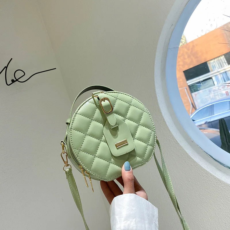 

Bag Women 2020 Spring New Womens Bag Rhombus Small Round Bag Trendy Portable Messenger Bag Shoulder Bag Wholesale