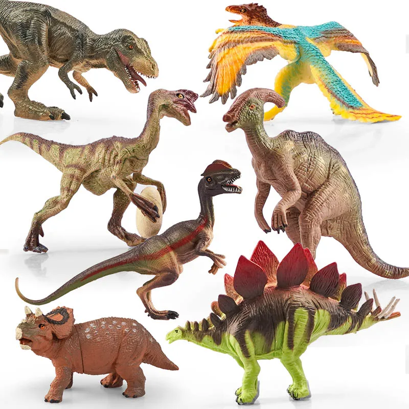 Simulation Jurassic Dinosaur Action Figures Dino Park Carnotaurus Ankylosaurus Tyrannosaurus Rex Model Decoration Toys Kids Gift