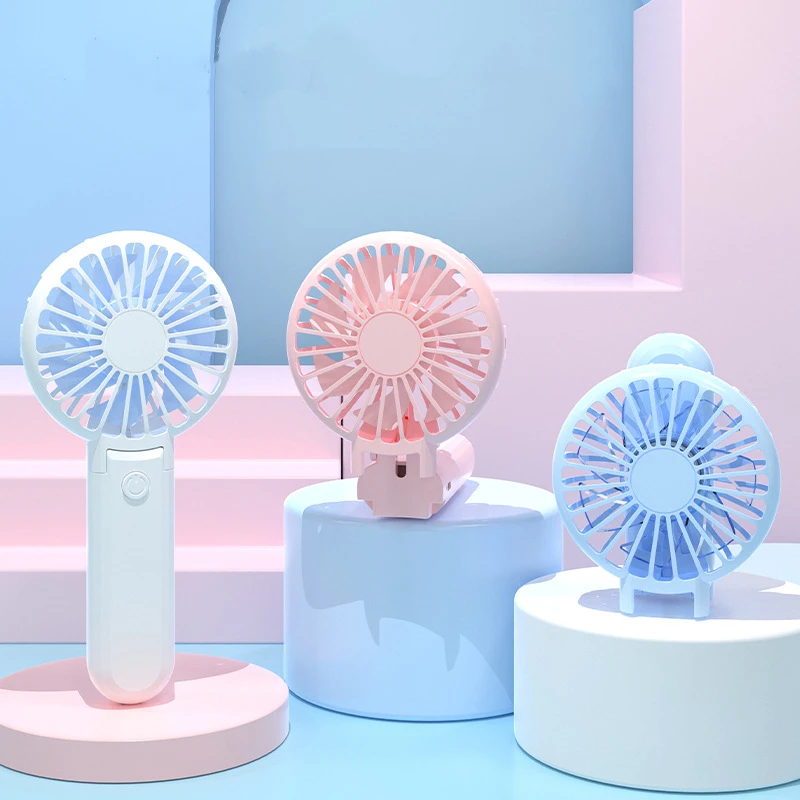

2023 New Hot Style Handheld Portable Folding Small Fan Usb Charging Desktop Mute Small Electric Fan Gift Toy