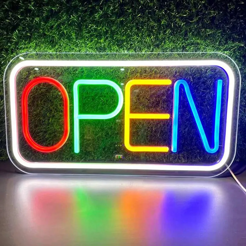 Open Sign LED Neon Signs Beer Bar Club Neon Lights for Hotel Pub Cafe Store Night Lights Art Wall Lights Business Light Sign