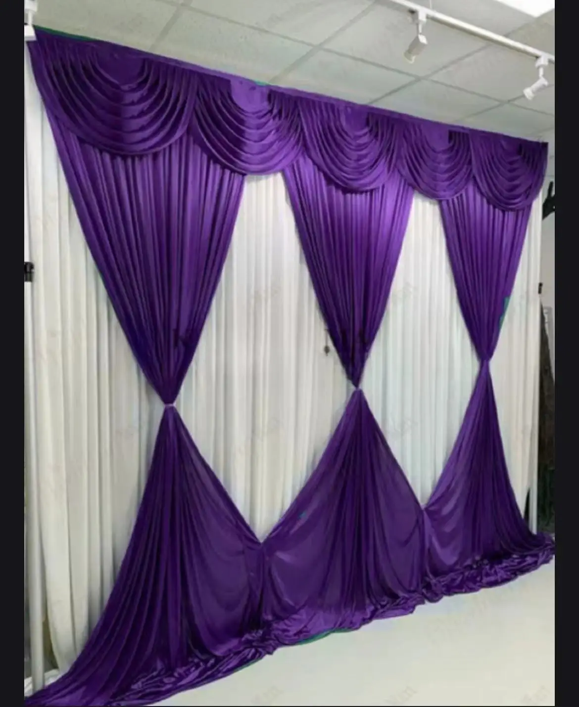 Индивидуальные белые шторы 3x3 м/10X10 футов темно-зеленые занавески для фона