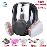 new chemical respirator 6800 dust respirator anti fog full face mask filter for acid gas welding spray paint insecticide