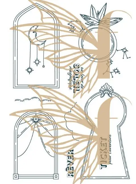 Новый Французский прозрачный штамп для скрапбукинга сделай сам/декоративные