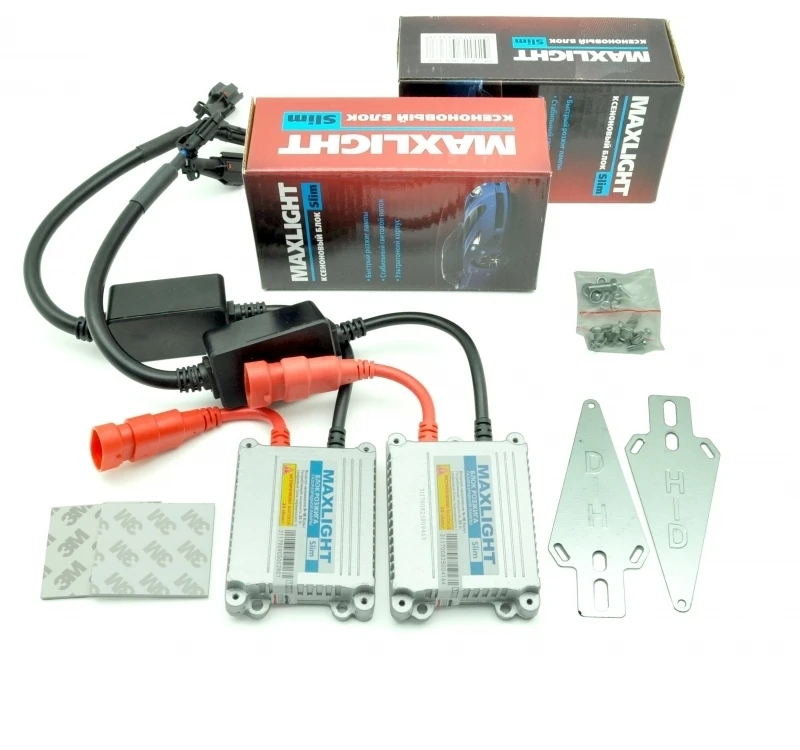Комплект ксенона MaxLight Slim Н3 5000К - яркий cвет вибрационная стойкость экономичность